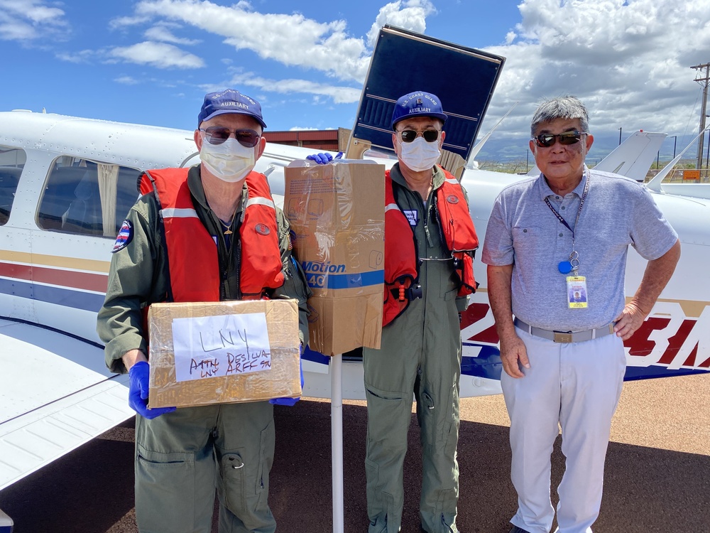 Coast Guard Auxiliary transports vital response supplies in Hawaii
