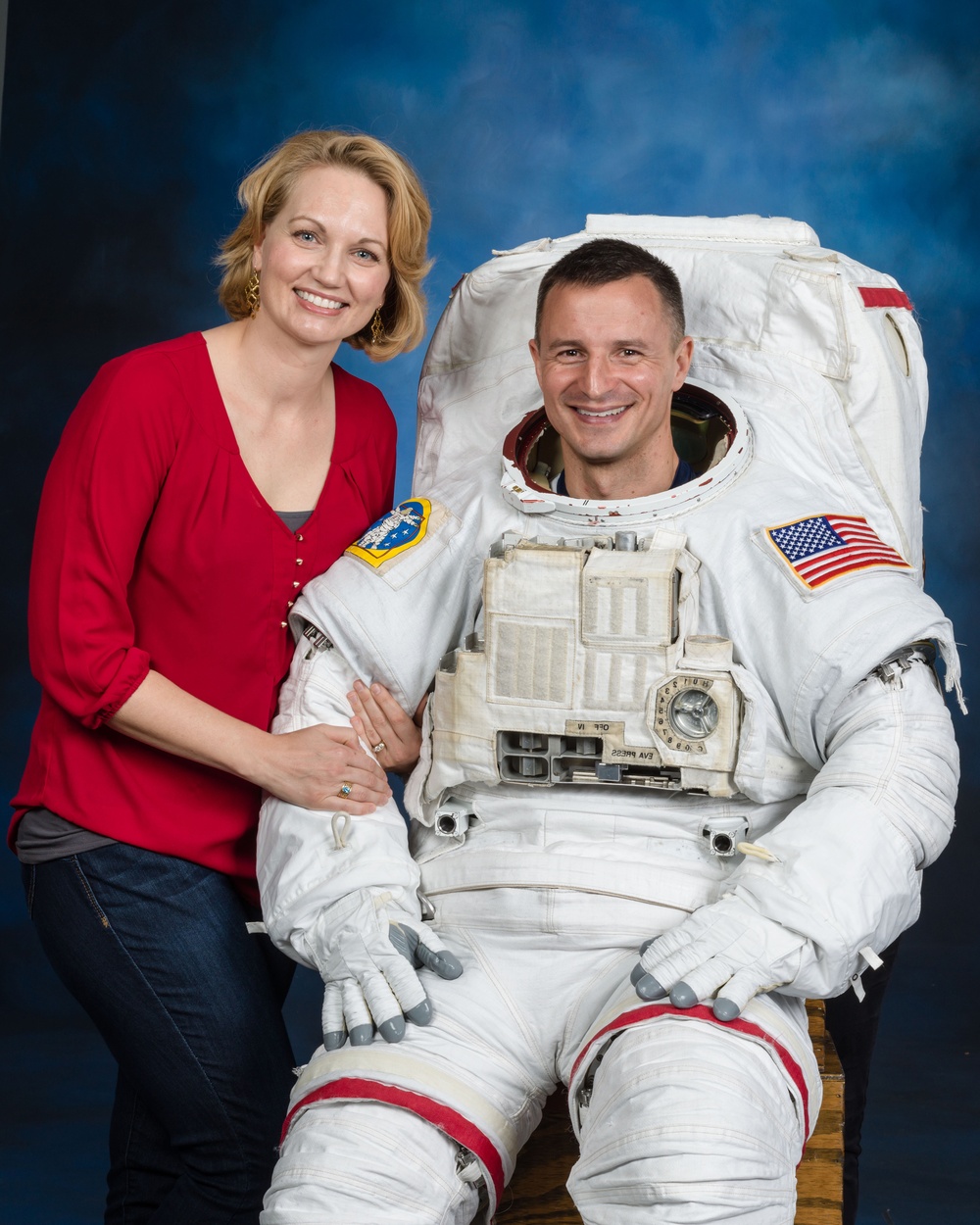 Army Astronaut Andrew Morgan and Wife Stacey (Studio)