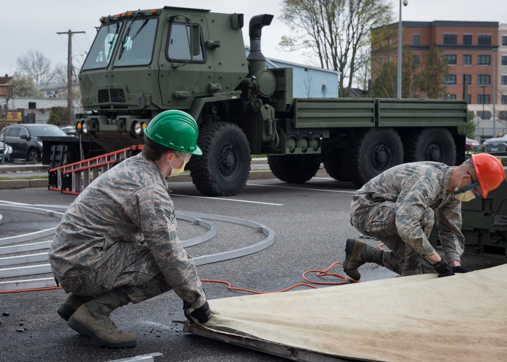 Connecticut National Guard builds capacity at Stamford Hospital