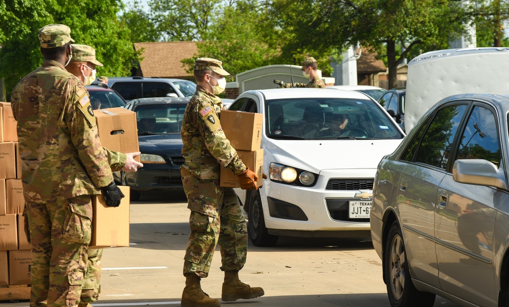 Guardsmen Support North Texas Food Bank