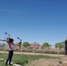 Master Sergeant Marci Montoya practices archery with family at home during Covid 19 Pandemic