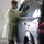 Drive-thru Covid-19 testing at Desmond T. Doss Health Clinic