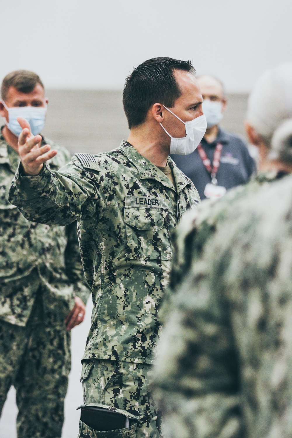 The Emergency Medical Facility Sailors and Civilian Partners prepare to welcome patients to Dallas, Texas.