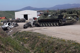 KFOR Freedom of Movement Detachment rehearses obstacle removal