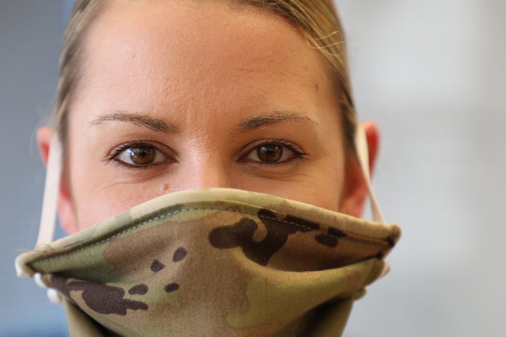 PPE Masks on Soldiers