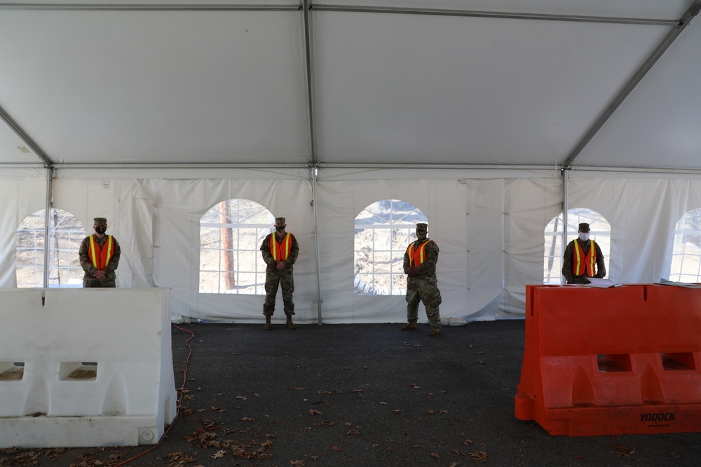 PPE Masks on Soldiers