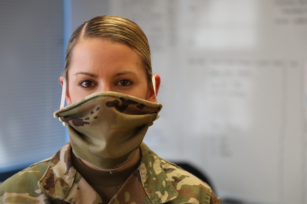 PPE Masks on Soldiers