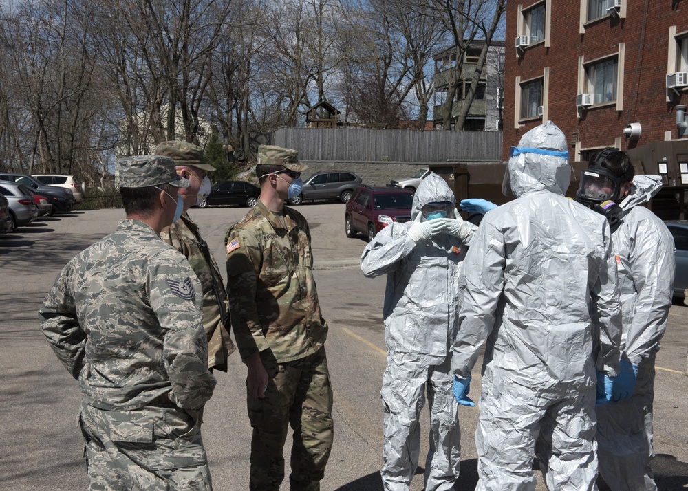 Mass National Guard administers COVID-19 testing