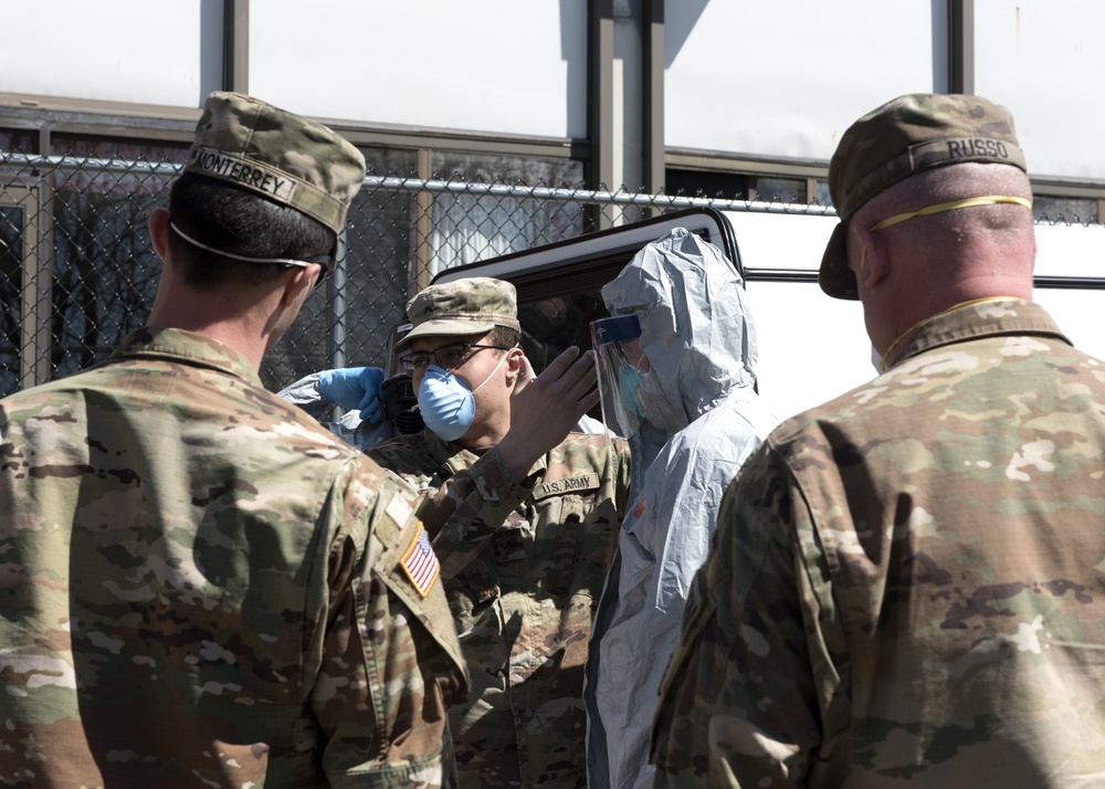 Mass National Guard administers COVID-19 testing