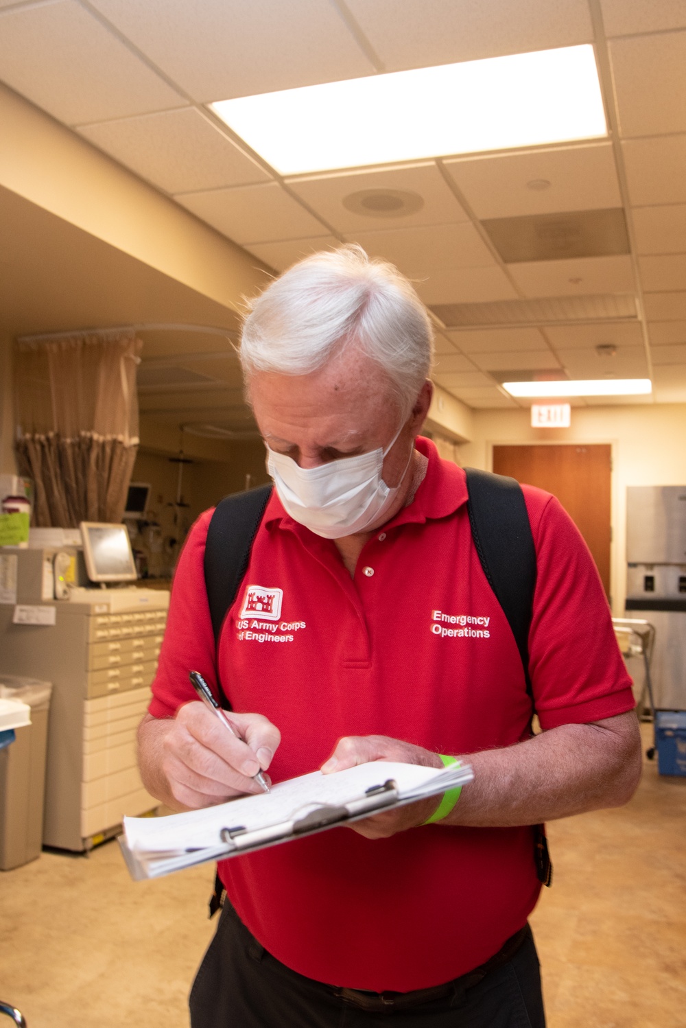 Huntsville Center joins Mobile District for alternate care facility site assessments in Tuscaloosa