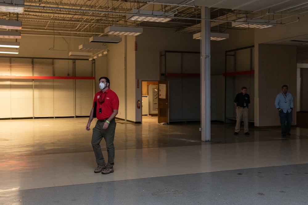 Huntsville Center joins Mobile District for alternate care facility site assessments in Tuscaloosa