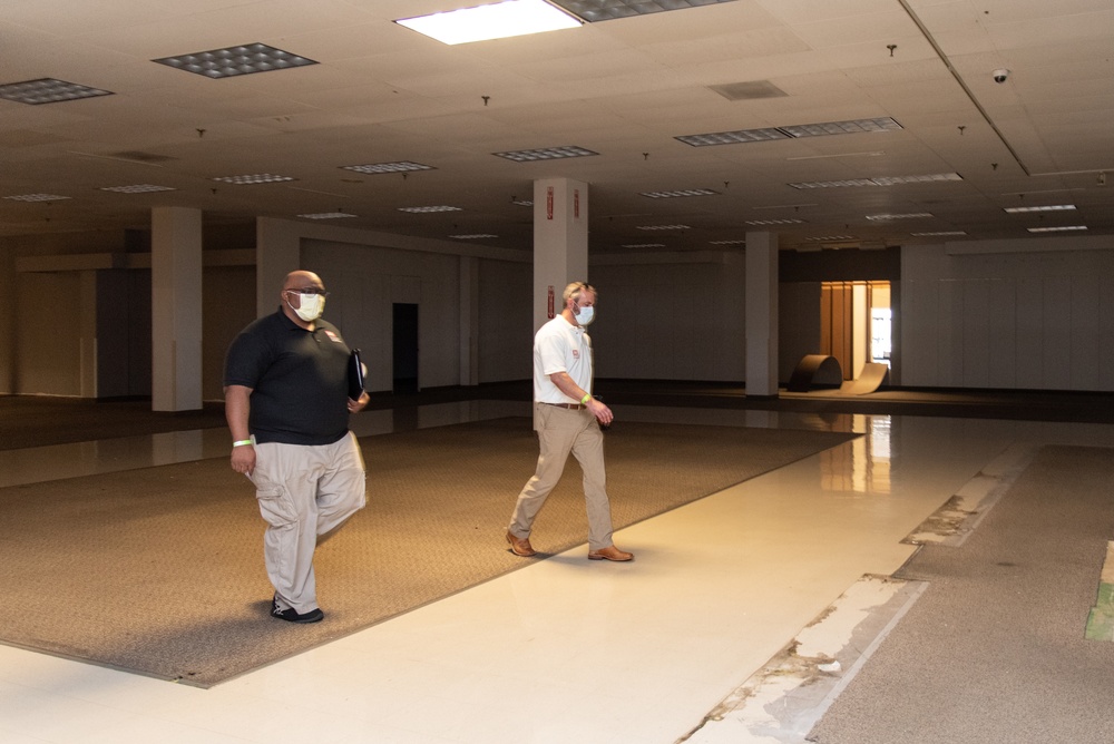 Huntsville Center joins Mobile District for alternate care facility site assessments in Tuscaloosa