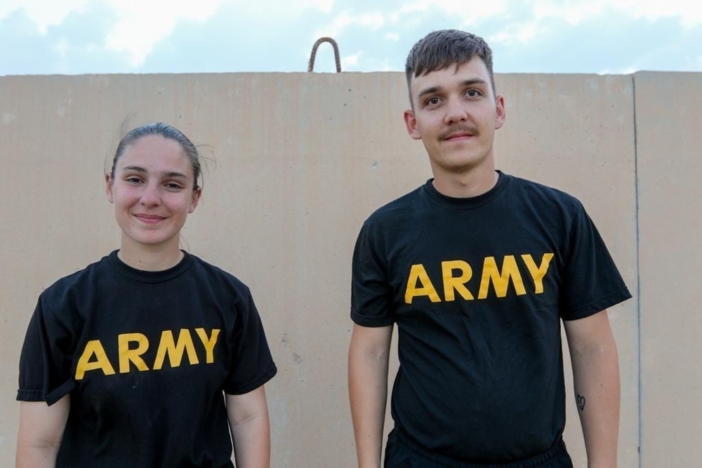 North Carolina National Guard Sibling Soldiers Reunite on Deployment