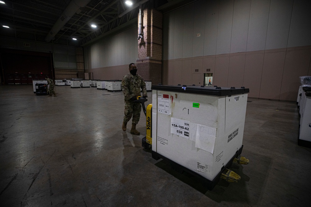 New Jersey Joint Task Force builds up Field Medical Station in Atlantic City