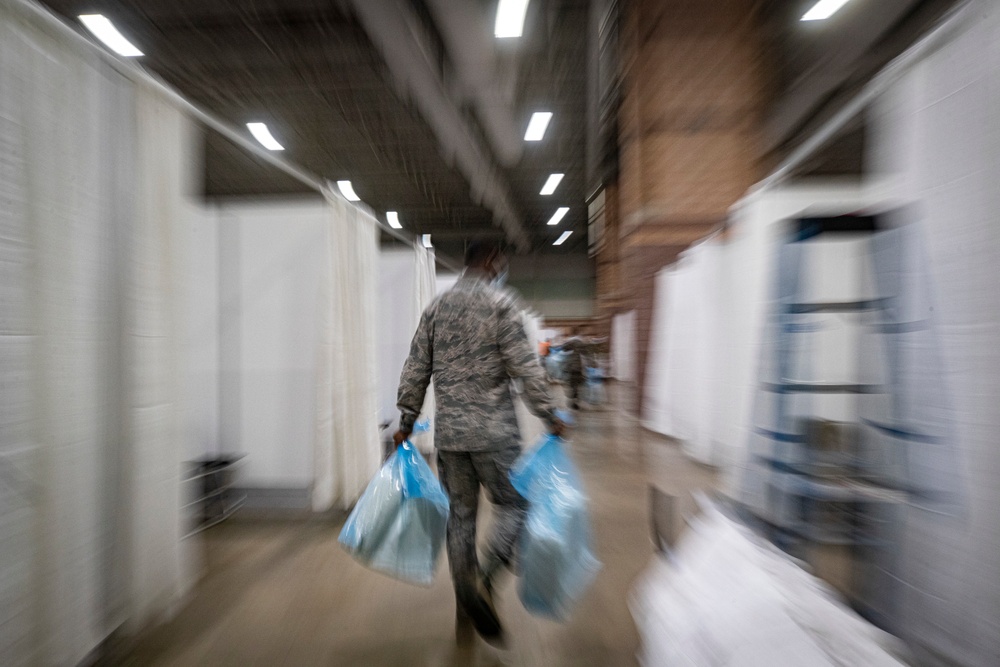 New Jersey Joint Task Force builds up Field Medical Station in Atlantic City