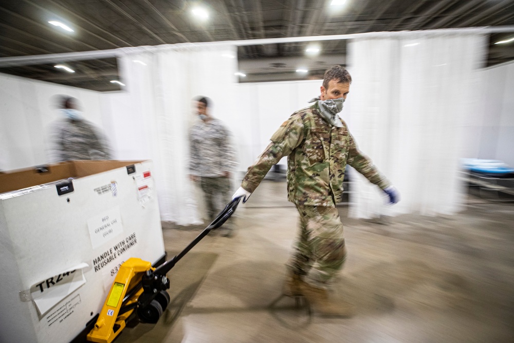 New Jersey Joint Task Force builds up Field Medical Station in Atlantic City