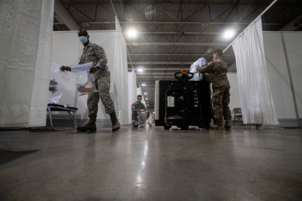 New Jersey Joint Task Force builds up Field Medical Station in Atlantic City