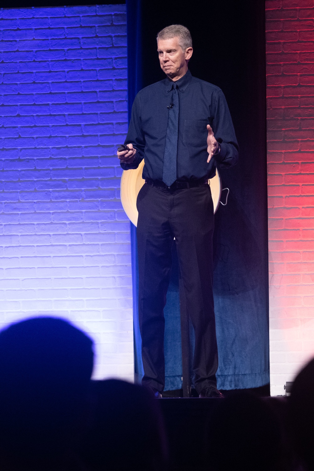 Steve Justice speaks at LEDx 3.0 at Air University