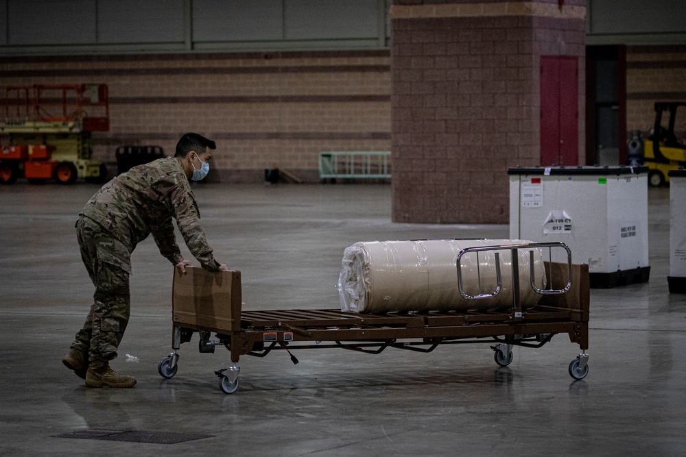 New Jersey Joint Task Force builds up Field Medical Station in Atlantic City