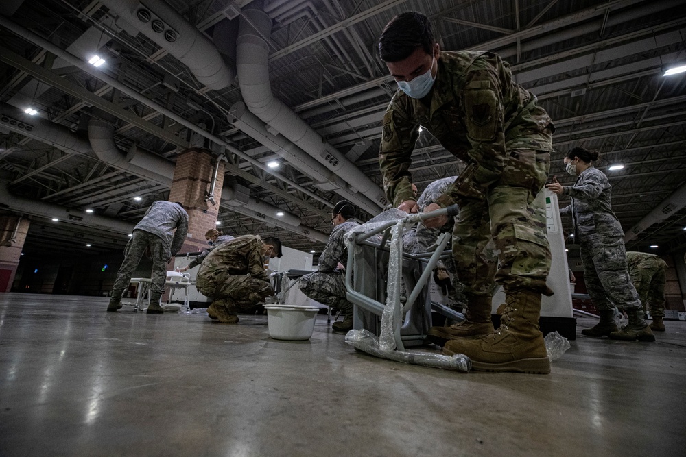 New Jersey Joint Task Force builds up Field Medical Station in Atlantic City