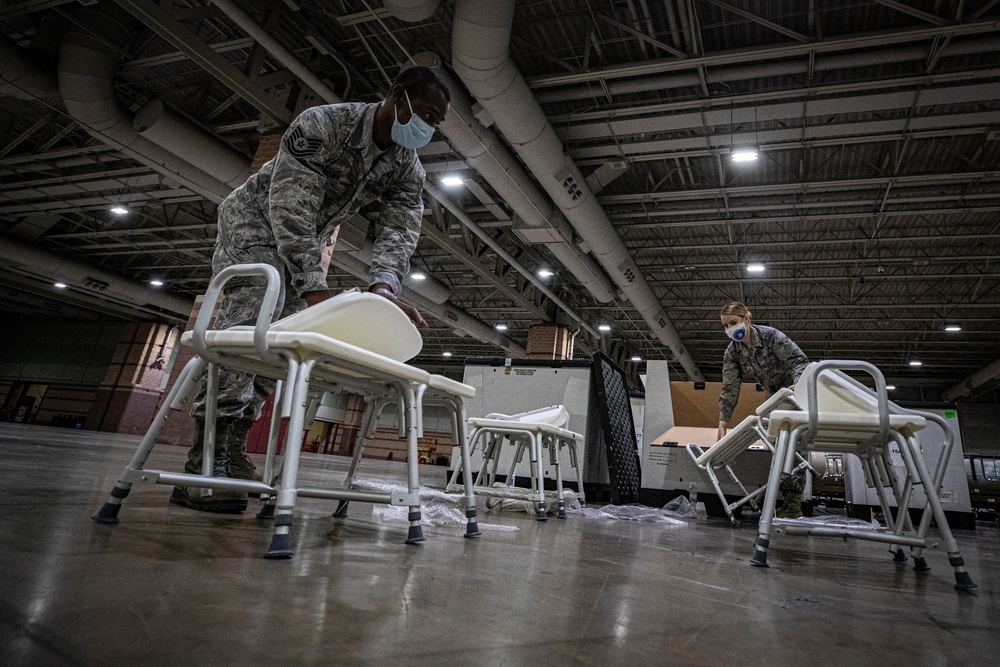 New Jersey Joint Task Force builds up Field Medical Station in Atlantic City