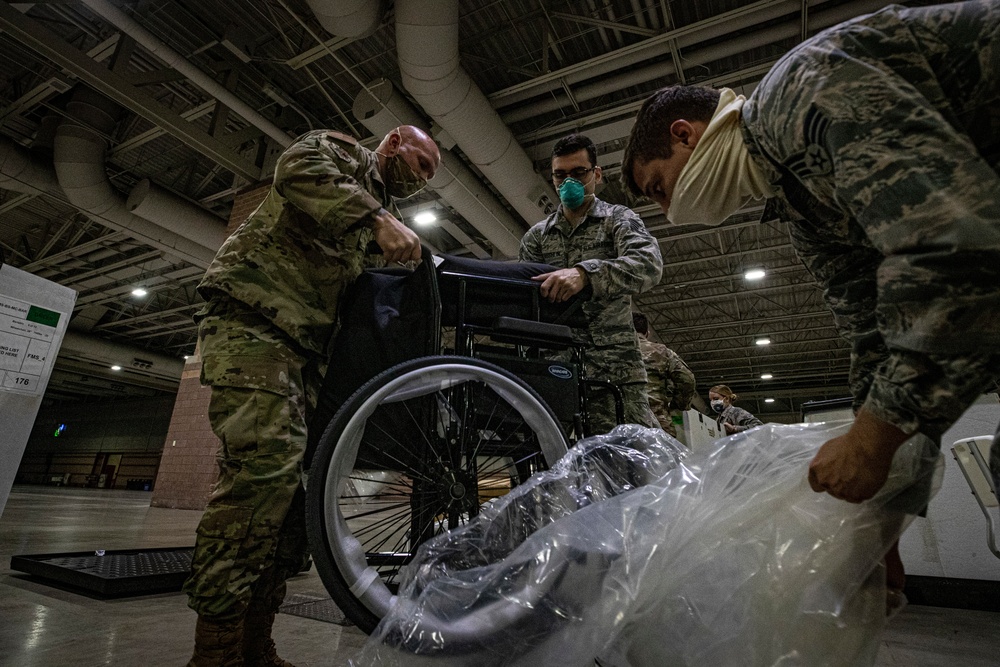 New Jersey Joint Task Force builds up Field Medical Station in Atlantic City