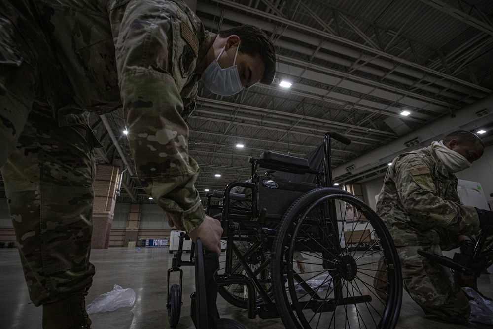 New Jersey Joint Task Force builds up Field Medical Station in Atlantic City