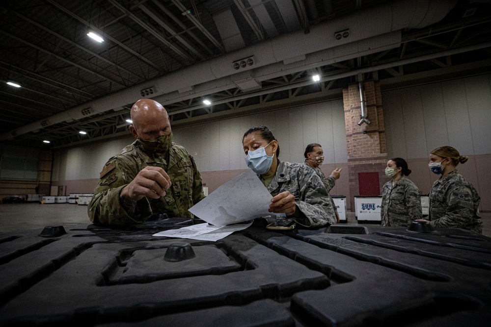 New Jersey Joint Task Force builds up Field Medical Station in Atlantic City