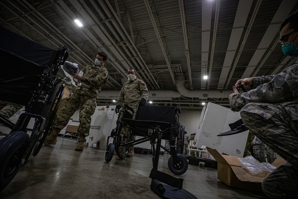 New Jersey Joint Task Force builds up Field Medical Station in Atlantic City