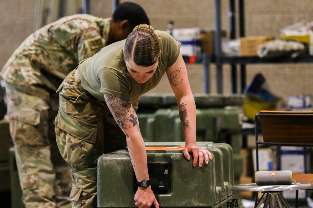 Field Hospital begins tear down in Seattle Event Center