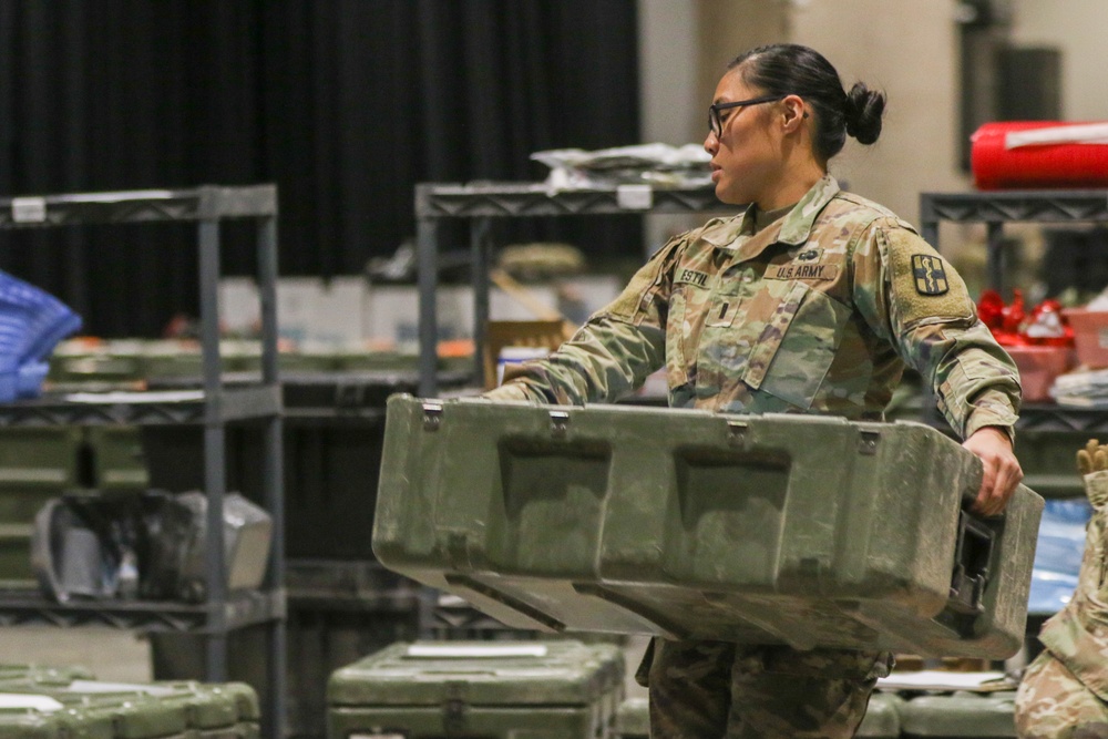 Field Hospital begins tear down in Seattle Event Center