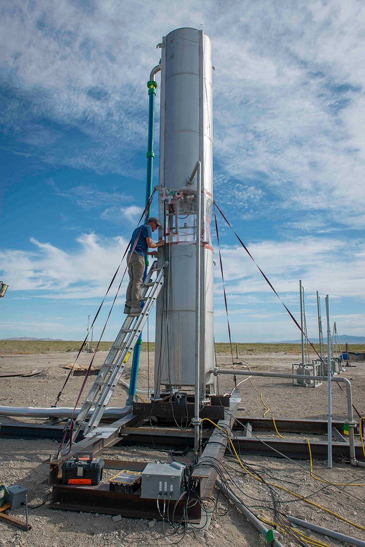 Rocket fuel test finds Dugway ideal