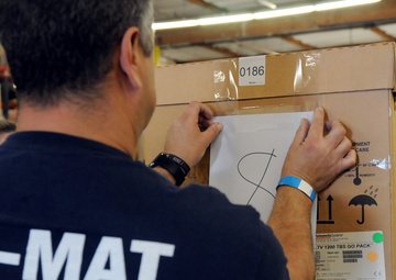 Volunteers and Military personnel work together to ship 500 ventilators to various states