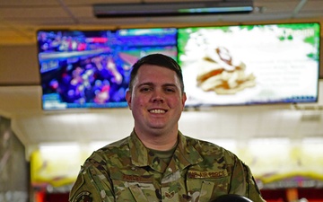 An Airman with bowling talent to spare