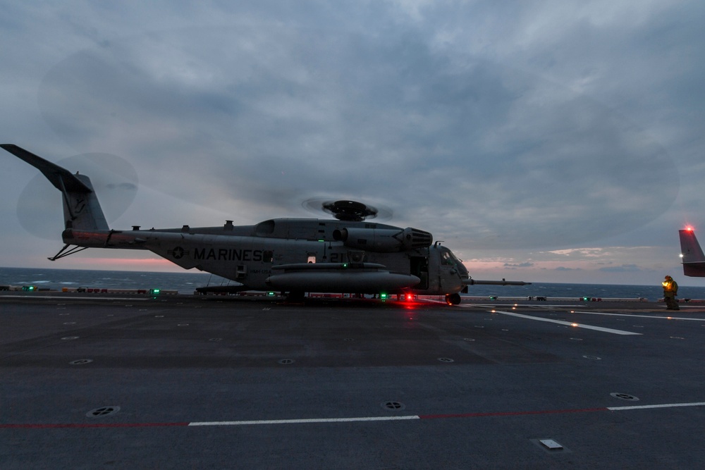 USS America (LHA 6) Conducts Flight Operations