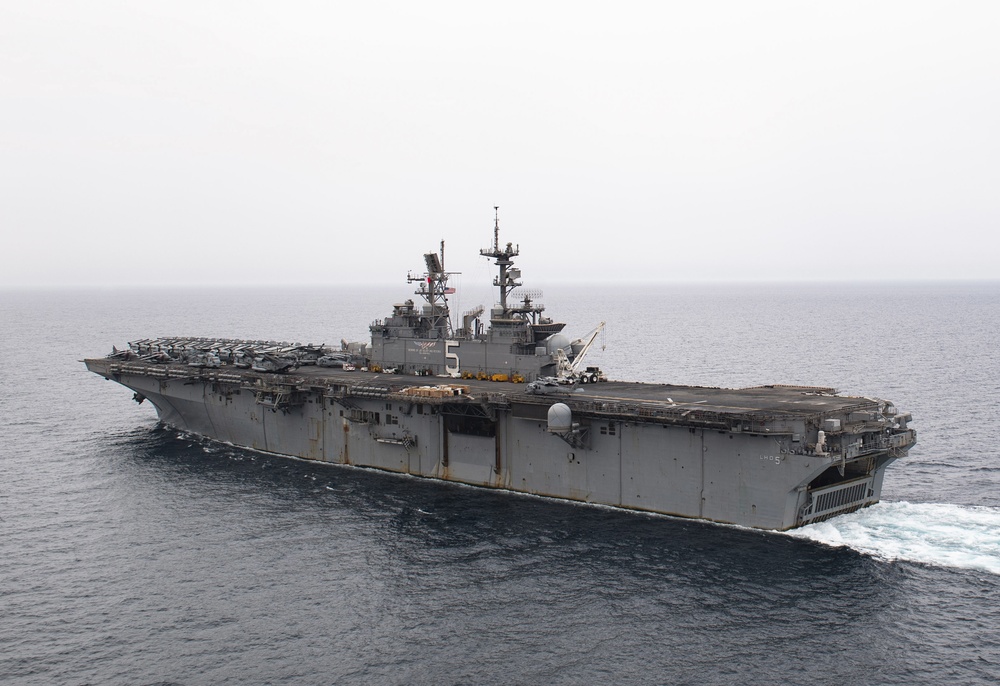 USS Bataan (LHD 5) operates in the Arabian Gulf