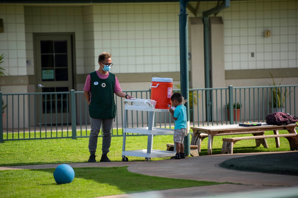 Essential employees working at Joint Base Pearl Harbor-Hickam