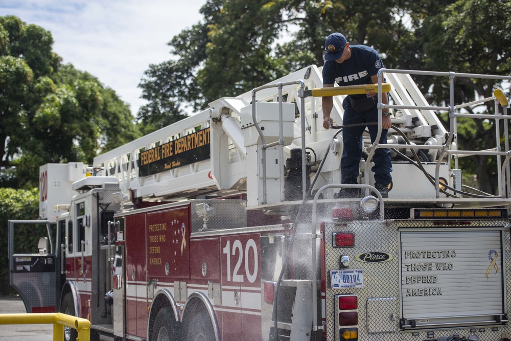 Essential employees working at Joint Base Pearl Harbor-Hickam