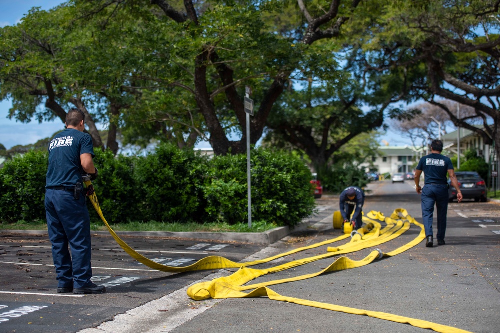 Essential employees working at Joint Base Pearl Harbor-Hickam