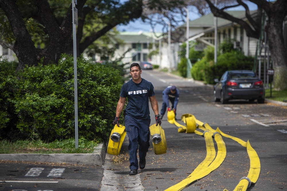 Essential employees working at Joint Base Pearl Harbor-Hickam