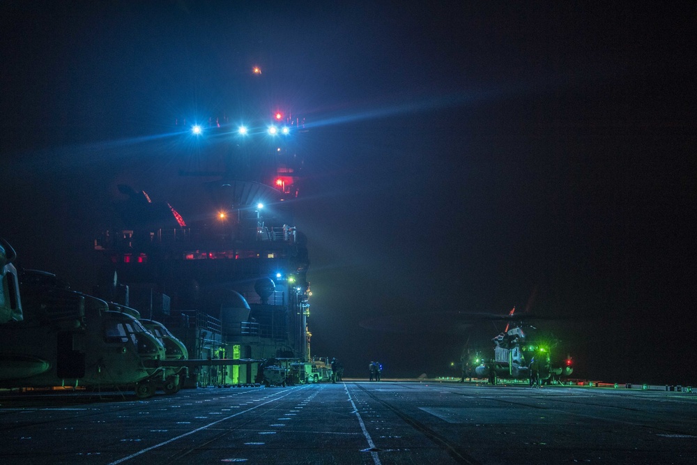 USS America (LHA 6) Conducts Flight Operations