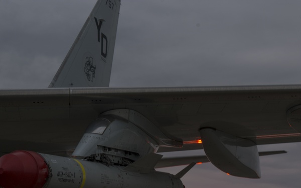 P-8A MDA Flight with AGM-84D Harpoons