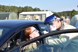 Fort Bragg works tirelessly to fight against the COVID-19 pandemic with drive-thru site