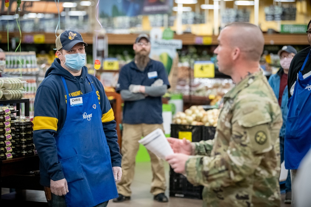 W.Va. Guard Trains Grocery Store Personnel as part of COVID-19 Response