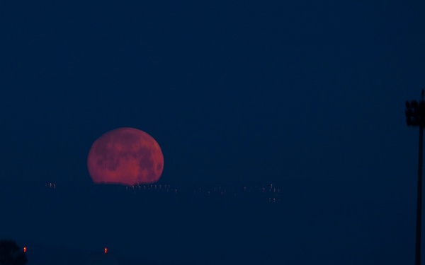 Moon Set as Seen From NASSIG