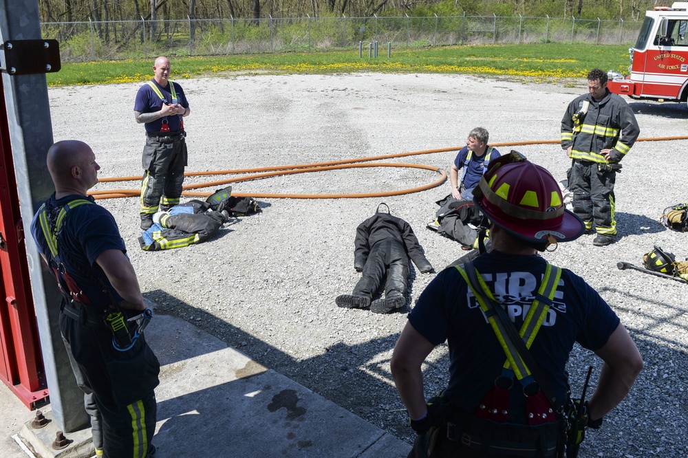 Fire Department Conducts Training on Wright-Patt