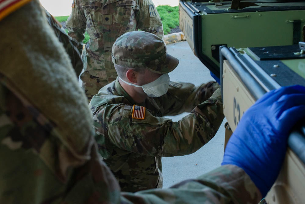 Indiana National Guard, local hospital train together in COVID-19 response