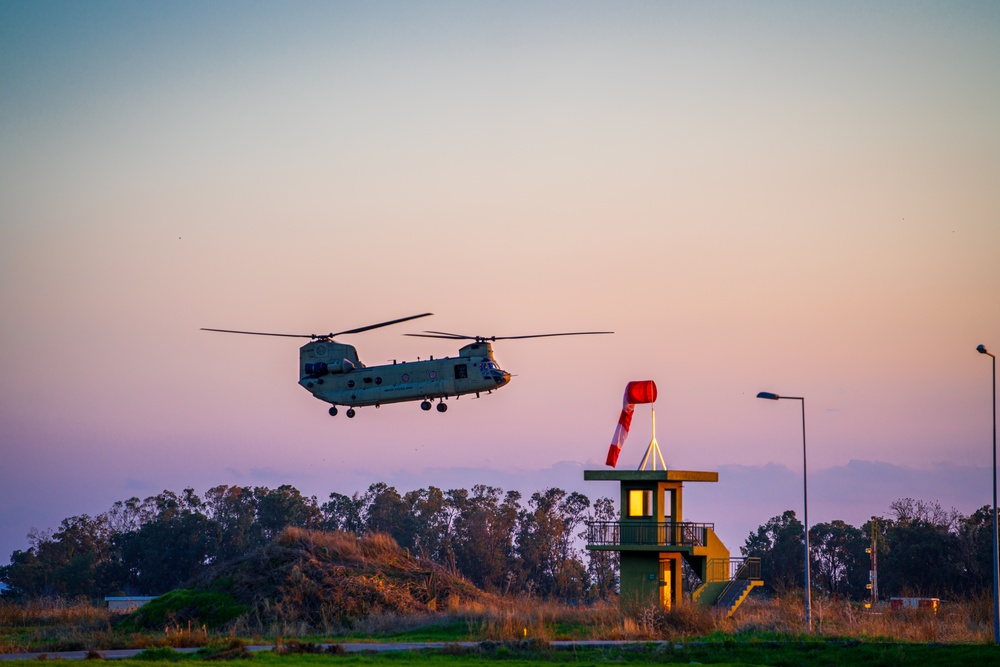 U.S. Army aviation brigade and paratroopers train on Cyprus