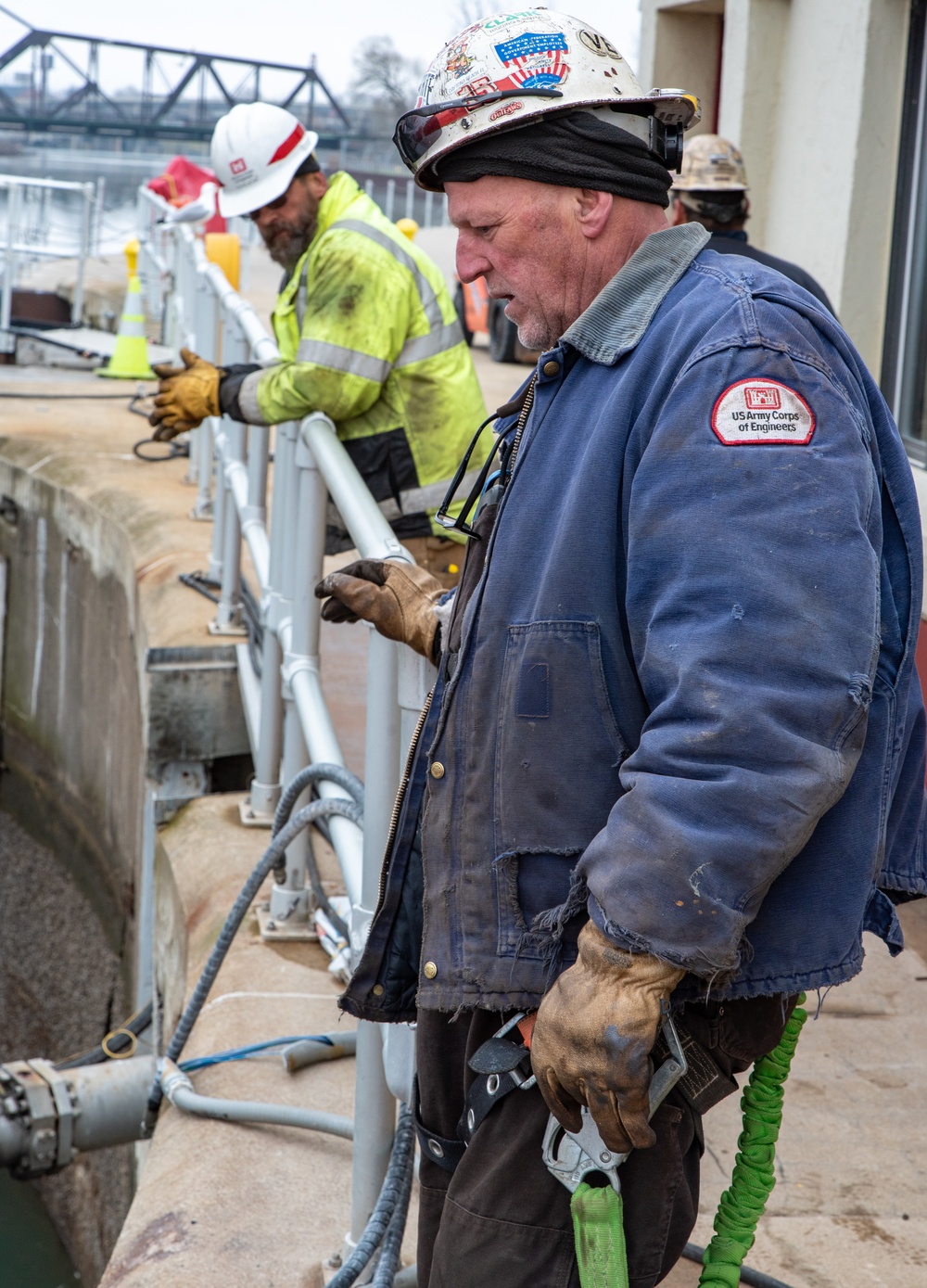 Reinstalling the Black Rock Lock miter gates