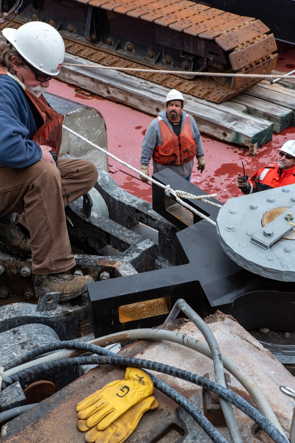 Reinstalling the Black Rock Lock miter gates